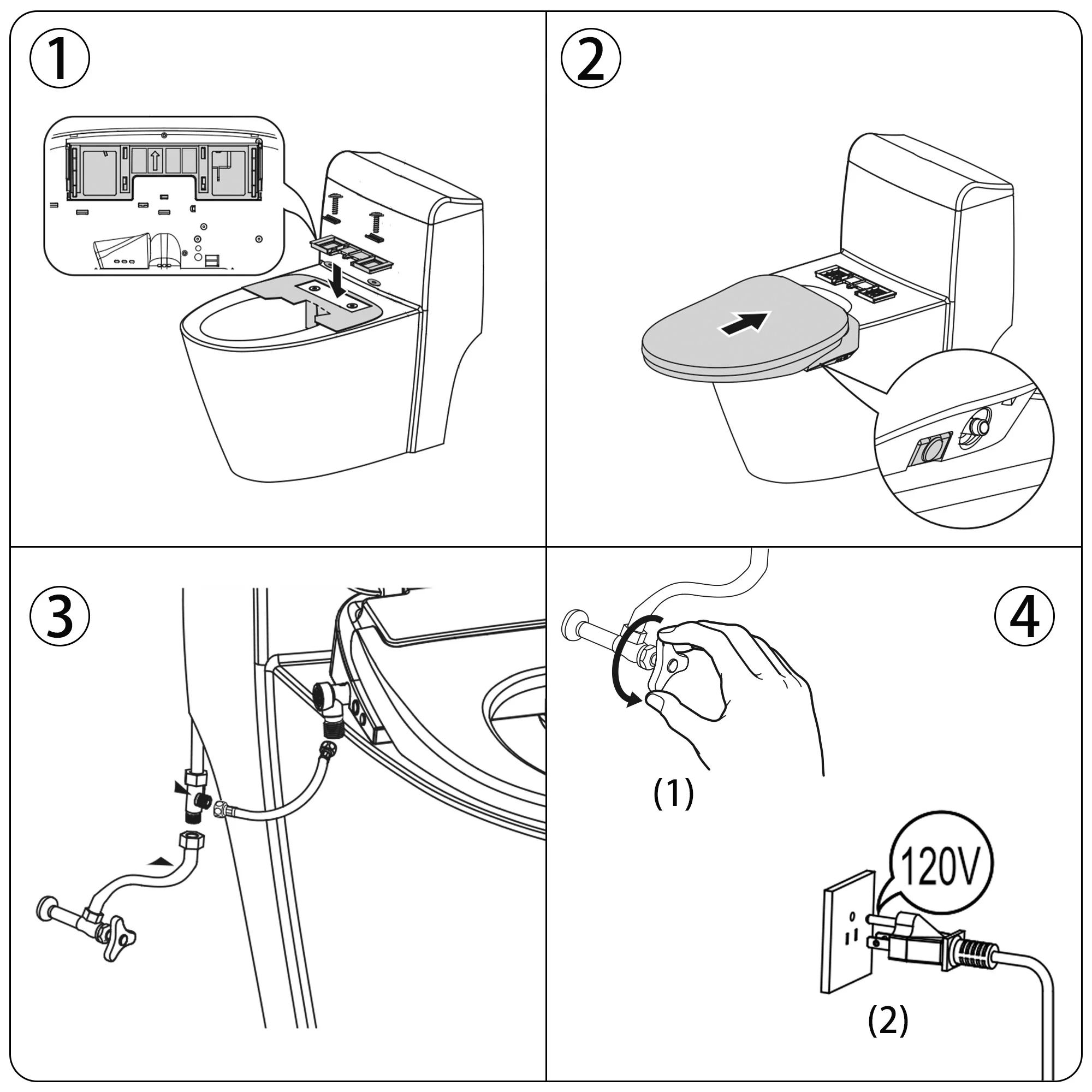 Casta Diva Elongated Electric Bidet Toilet Seat with Side Panel | CD-BT05 - Image 13