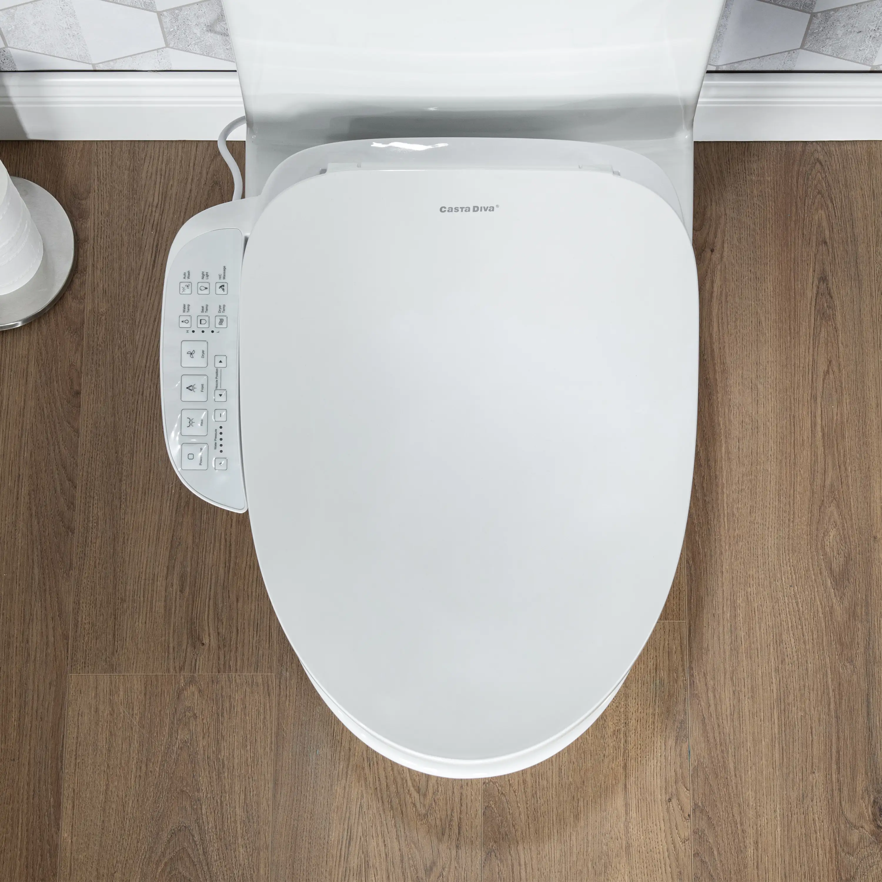 Casta Diva Elongated Electric Bidet Toilet Seat with Side Panel | CD-BT05 - Image 7